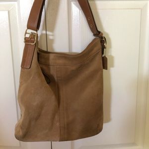 Coach Camel Suede Duffle Sac